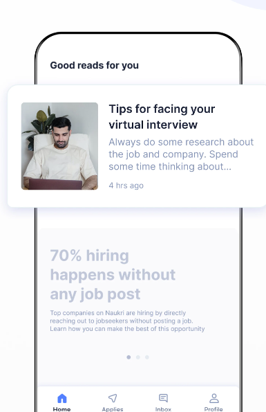 screenshot of Naukri RMS